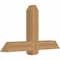 Ekena Millwork Eugene Smooth Timber Gable Bracket, Western Red Cedar, 48"W x 28"H x 5 1/2"D x 5 1/2"F, 14/12 Pitch GBW048X28X0606EUG00SWR - alternate 5